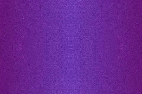 Purple art with eastern abstract linear pattern Stock Illustration