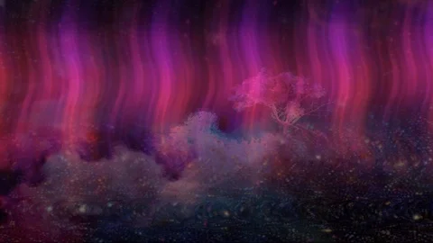 Purple aurora abstract background Stock Footage 125200460