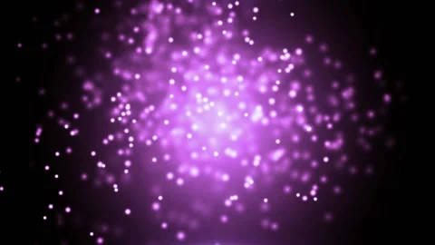 Purple background, abstract movement of dots for presentations Stock Footage 170696089