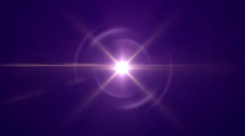 Purple background with center light star with flare - Motion background loop HD Stock Footage 67323032