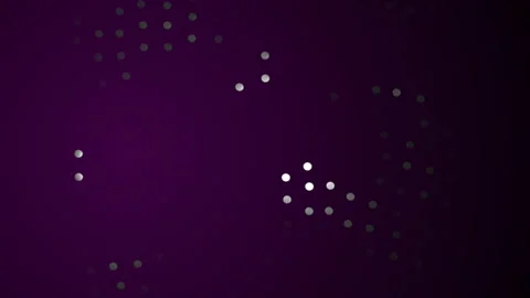 Purple background with chaotic dots in motion in 4k abstract video. Stock Footage 144104060