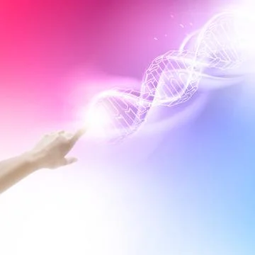 Purple background with DNA 스톡 일러스트