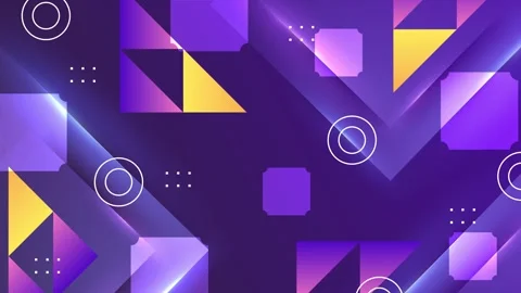 Purple background with dynamic abstract design with modern geometry  Stock Footage 295825176