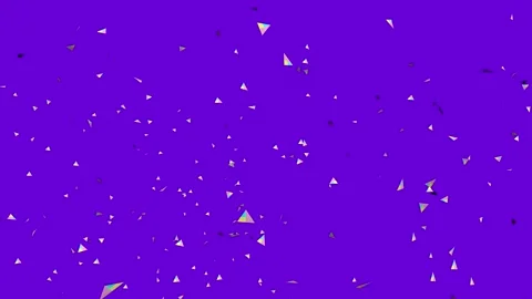 Purple Background Falling Triangle Particles Loop Stock Footage 341341313