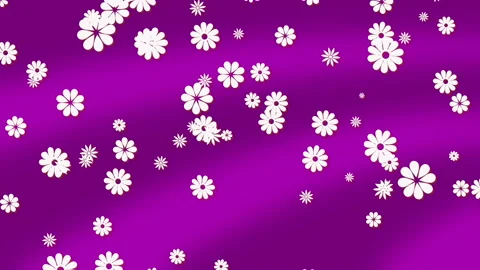 Purple background with flowers Stock Footage 87489994