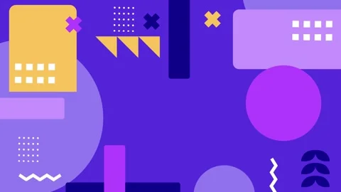 Purple background with geometric pattern with modern lines and vibrant abstract Stock Footage 293268005