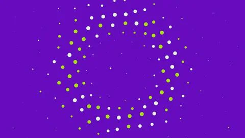 Purple background with glowing dots pattern Stock Illustration