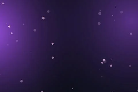 Purple background with glowing light particles and bokeh Illustrazione stock