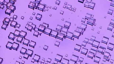 A purple background with many squares and squares Stock Footage 309945708