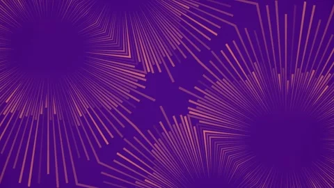 Purple background with a pattern of orange lines. 3d rendering loop animation 4K Stock Footage 265904922