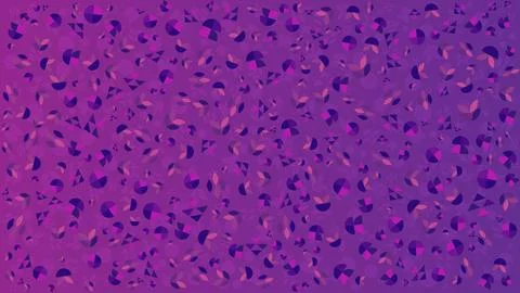 A purple background with a pattern of triangles and circles Stock Illustration