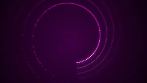 Purple background of pink light circle loop in 4k video. Stock Footage 144101379