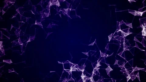 Purple background with a plexus of lines and dots for presentations Stock Footage 240918730
