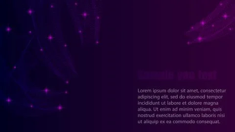 Purple Background with stars Stock Illustration
