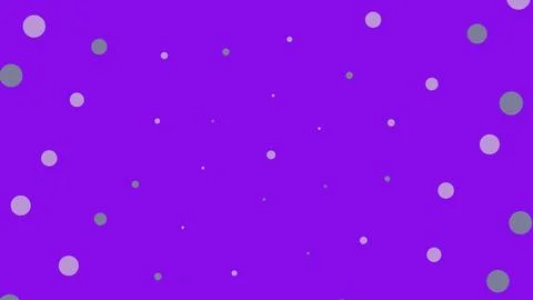 Purple background with various sizes of white polka dots Stock Illustration