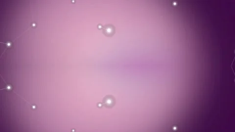Purple Background with White Dots and Lines. Stock Footage 329292296