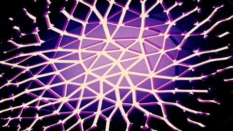 Purple background.Design. The white grid on which the rays shine and changes Stock Footage 170254891