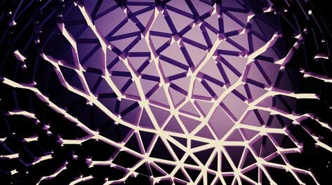 Purple background.Design. The white grid on which the rays shine and changes Illustrazione stock