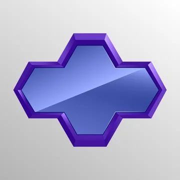 Purple Badge Stock Illustration