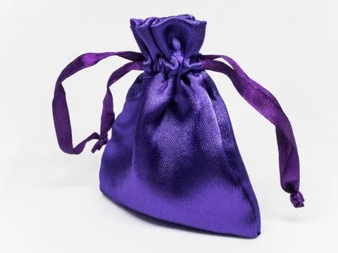 Purple bag on a light background Stock Photos