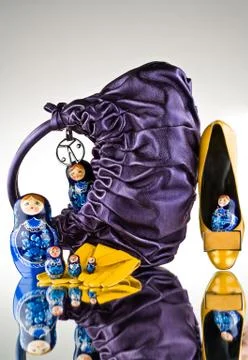 Purple Bag Stock Photos