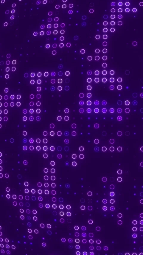 Purple balls and circles background random moving. Seamless graphic motion Stock Footage 327092195