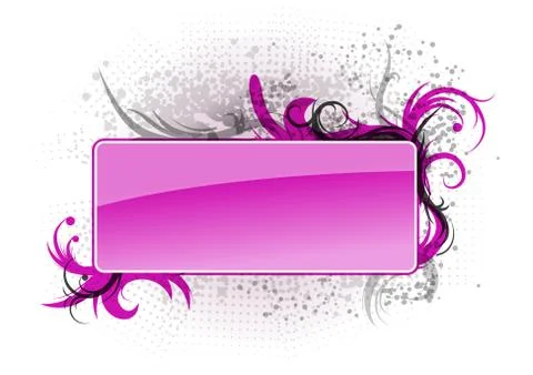 Purple banner Stock Illustration