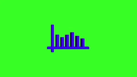 Purple Bar Graph Abstract Green Background Design Stock Footage 332526332