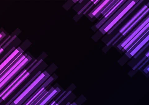 Purple bar overlap in dark background Stock Illustration