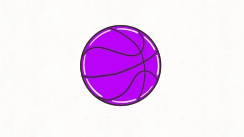 Purple Basketball Animation Stock Footage 335475013