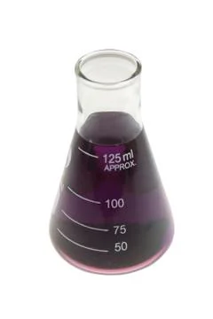 Purple beaker Stock Photos