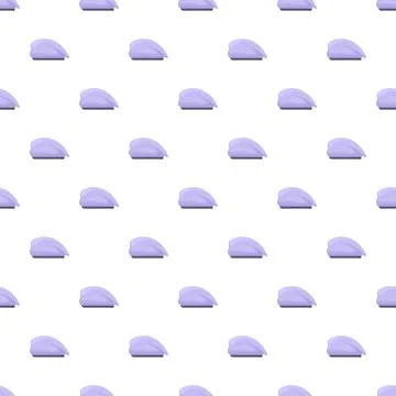 Purple berets repeating pattern with french fashion style Illustrazione stock