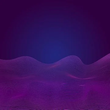Purple Big Data Stream Stock Illustration