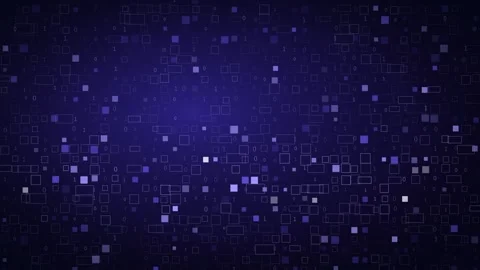 Purple binary code technology background with glowing digital data ones 動画素材 344553455