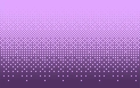 Purple bitmap texture, abstract pattern halftone vector background, glitch Stock Illustration