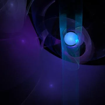 Purple blue abstract pattern on black background, wallpaper, design Illustrazione stock