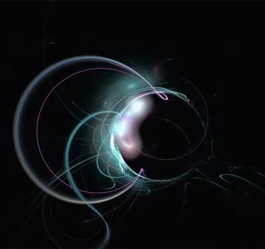 Purple blue abstract pattern on black background, wallpaper, design Stock Illustration