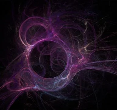 Purple blue abstract pattern on black background, wallpaper, design Stock Illustration
