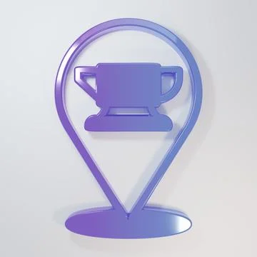 Purple-blue Blacksmith anvil tool icon isolated on grey background. Metal f.. Illustrazione stock