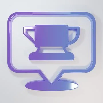 Purple-blue Blacksmith anvil tool icon isolated on grey background. Metal f.. Illustrazione stock