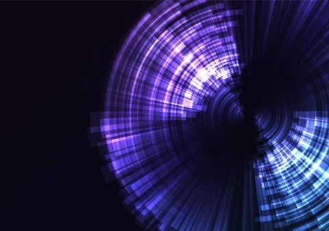 Purple blue circle digital abstract sheet layer background Stock Illustration