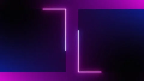 Purple, blue cyber frame background for synthwave music videos, retro art Vídeos de archivo 334084203