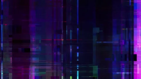 Purple Blue Glitch Grid Background Video stock 328275077