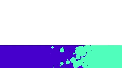 Purple Blue Gradient Paint Splatter Stock Footage 343510873