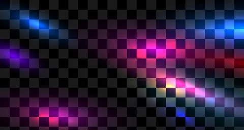 Purple blue light leak effect background. Film bokeh flare overlay. Vintage neon Illustrazione stock