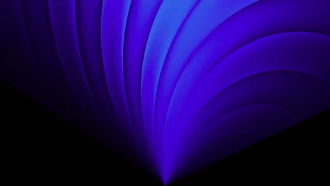 Purple blue light rays fan wave motion loop video Stock Footage 345710247