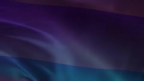 Purple blue light wave streaks on dark background, abstract gradient motion back Stock Footage 341600682
