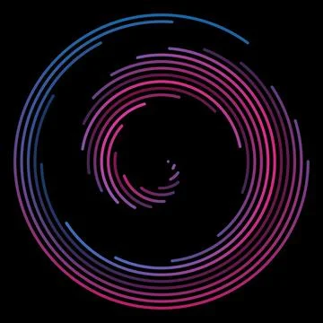 Purple Blue Loop Gradient Circle 스톡 일러스트