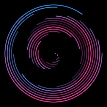 Purple Blue Loop Gradient Circle Stock Illustration