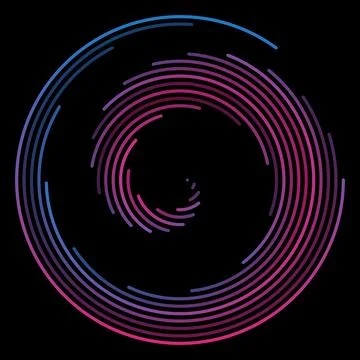 Purple Blue Loop Gradient Circle 스톡 일러스트